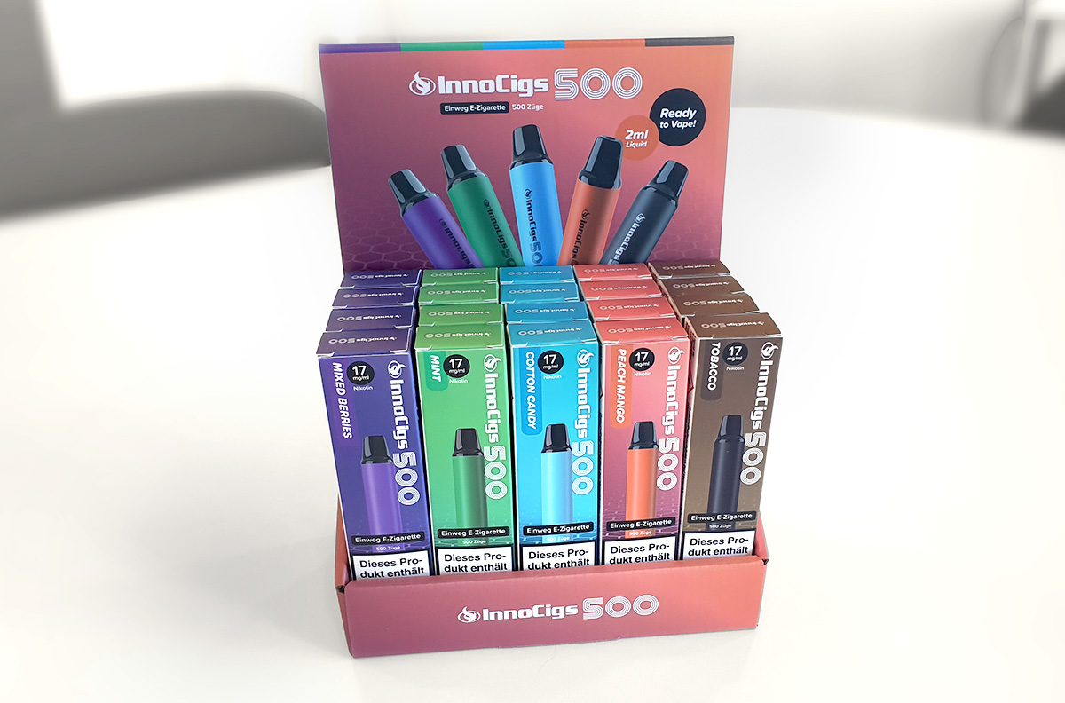 Der InnoCigs 500 Vape Pen ist in unterschiedlichen Tastes lieferbar.