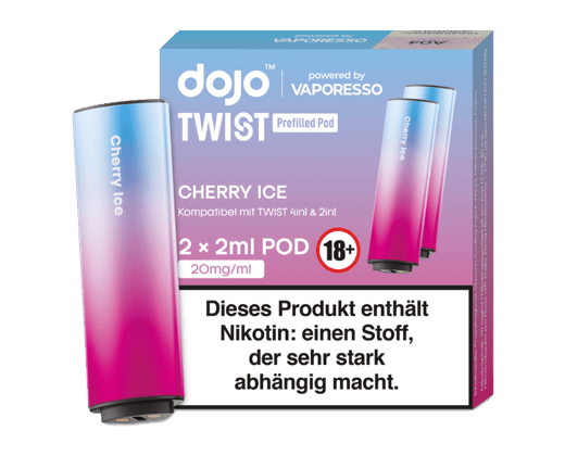 Vaporesso - Dojo - Twist Pod Cherry Ice 20 mg/ml (2 Stück pro Packung)