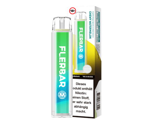 Flerbar - M Einweg E-Zigarette - Chewy Watermelon 20 mg/ml