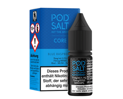 Pod Salt Core - Blue Raspberry - Nikotinsalz Liquid 11 mg/ml