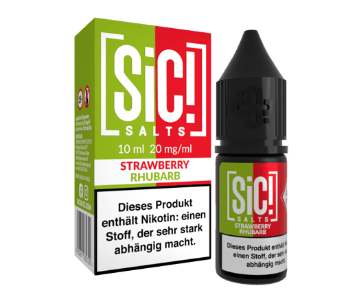 SiC! Salts - Strawberry Rhubarb - Nikotinsalz Liquid 20 mg/ml