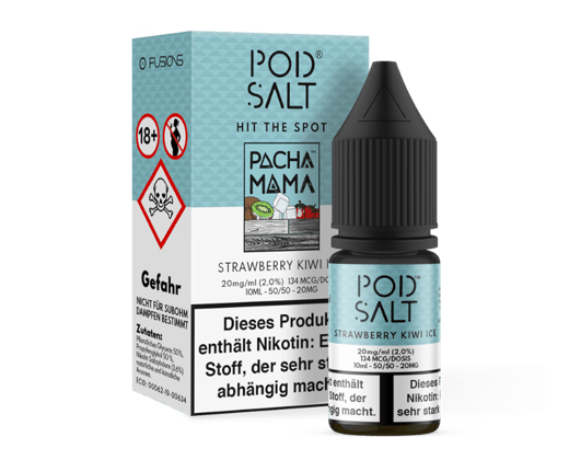 Pod Salt Fusion - Strawberry Kiwi Ice - Nikotinsalz Liquid 20 mg/ml