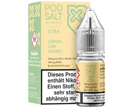 Pod Salt X - Lemon Lime Sorbet - Nikotinsalz Liquid 20 mg/ml