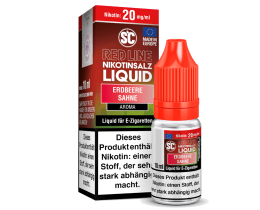 SC - Red Line - Erdbeere Sahne - Nikotinsalz Liquid 20 mg/ml