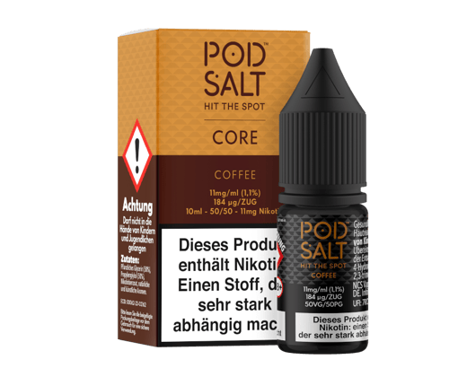 Pod Salt Core - Coffee - Nikotinsalz Liquid 11 mg/ml