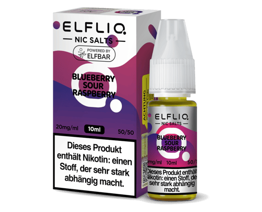 ELFLIQ - Blueberry Sour Raspberry - Nikotinsalz Liquid 20 mg/ml