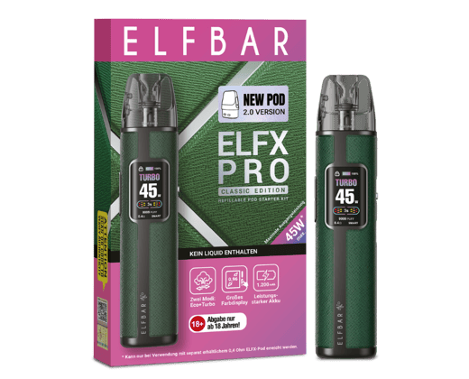 Elfbar - Elfx Pro Classic Edition E-Zigaretten Set Forest
