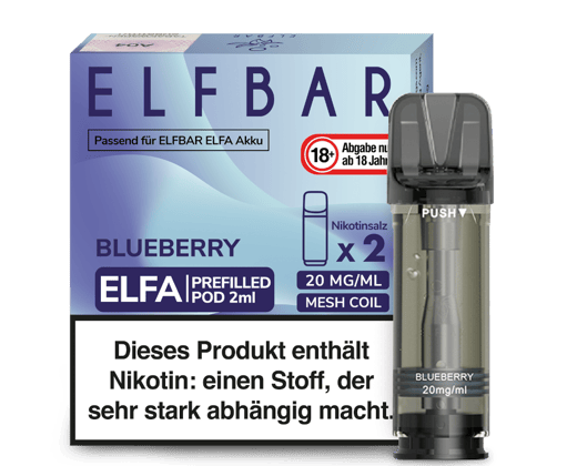 Elfbar - Elfa Pod Blueberry 20 mg/ml (2 Stück pro Packung)