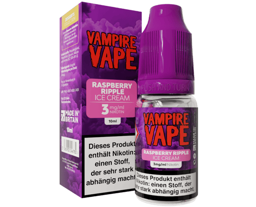 Vampire Vape - Dessert Collection - Raspberry Ripple Ice Cream E-Zigaretten Liquid 3 mg/ml