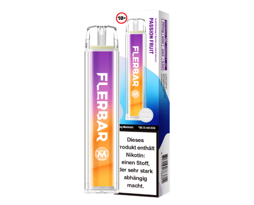 Flerbar - M Einweg E-Zigarette - Passion Fruit 20 mg/ml
