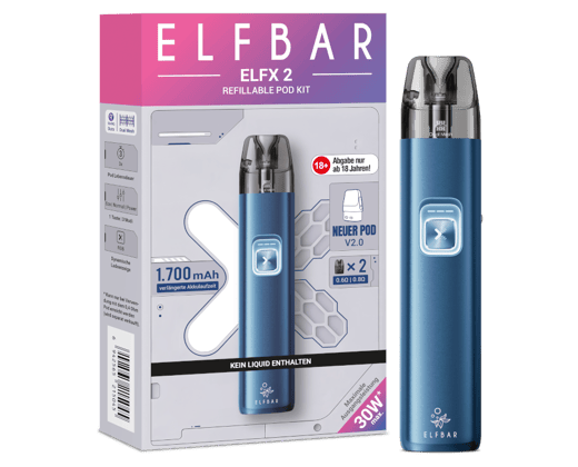 Elfbar - Elfx 2 E-Zigaretten Set Ocean Blue