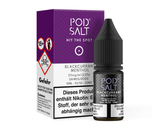 Pod Salt - Blackcurrant Menthol - Nikotinsalz Liquid 20 mg/ml