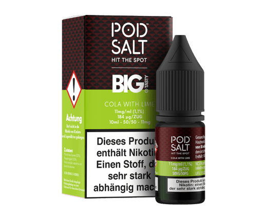 Pod Salt Fusion - Cola with Lime - Nikotinsalz Liquid 11 mg/ml