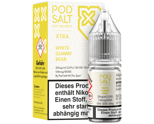 Pod Salt X - White Gummy Bear - Nikotinsalz Liquid 20 mg/ml