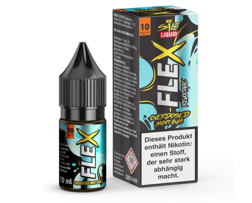 Revoltage - FLEX - Overdosed Mint Gum - Nikotinsalz Liquid 10 mg/ml