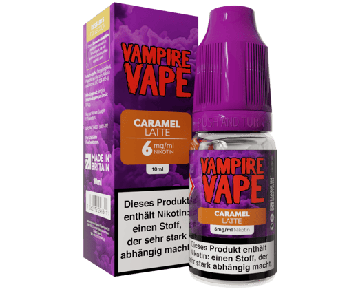 Vampire Vape - Dessert Collection - Caramel Latte E-Zigaretten Liquid 6 mg/ml
