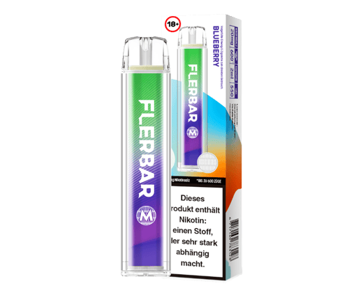 Flerbar - M Einweg E-Zigarette - Blueberry 20 mg/ml