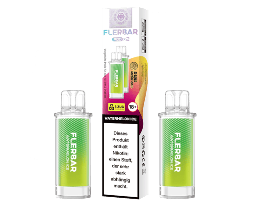 Flerbar - POD Watermelon Ice 20 mg/ml (2 Stück pro Packung)