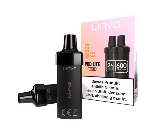 Linvo - Pod Lite Cartridge Mango Ice 20 mg/ml (2 Stück pro Packung)