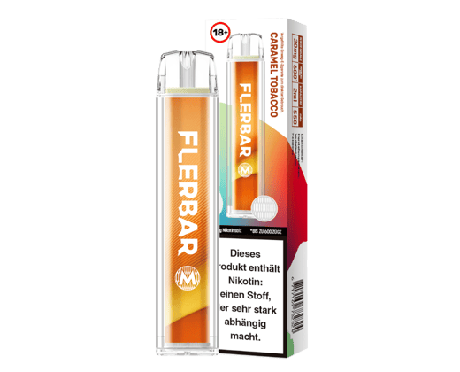 Flerbar - M Einweg E-Zigarette - Caramel Tobacco 20 mg/ml