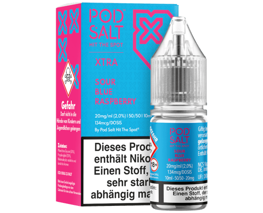 Pod Salt X - Sour Blue Raspberry - Nikotinsalz Liquid 20 mg/ml