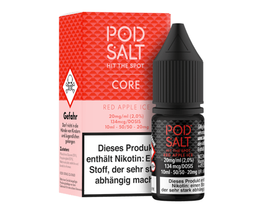 Pod Salt Core - Red Apple Ice - Nikotinsalz Liquid 20 mg/ml