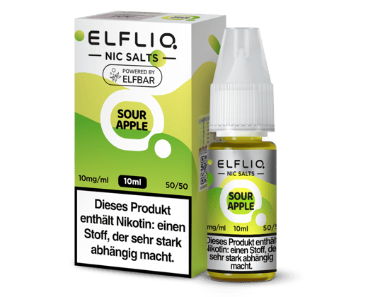 ELFLIQ - Sour Apple - Nikotinsalz Liquid 10 mg/ml