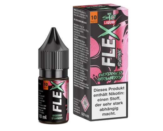 Revoltage - FLEX - Overdosed Strawberry - Nikotinsalz Liquid 10 mg/ml