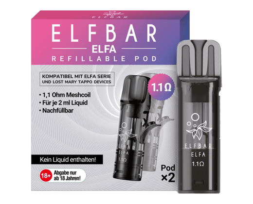 Elfbar - Elfa Leer-Pod (2 Stück pro Packung)