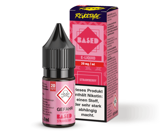 Revoltage - BASED - Strawberry Hybrid Nikotinsalz Liquid 8 ml 20 mg/ml