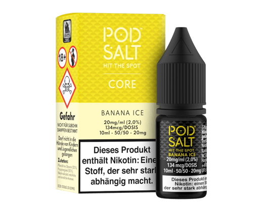 Pod Salt Core - Banana Ice - Nikotinsalz Liquid 20 mg/ml
