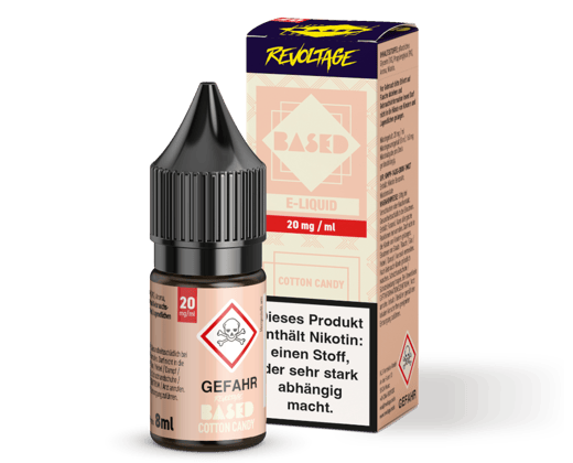 Revoltage - BASED - Cotton Candy Hybrid Nikotinsalz Liquid 8 ml 20 mg/ml