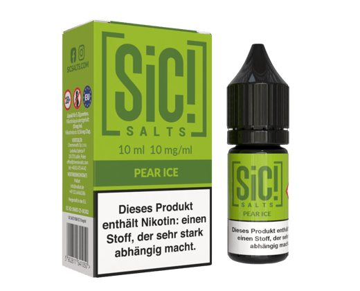 SiC! Salts - Pear Ice - Nikotinsalz Liquid 10 mg/ml
