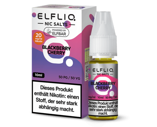 ELFLIQ - Blackberry Cherry - Nikotinsalz Liquid 20 mg/ml