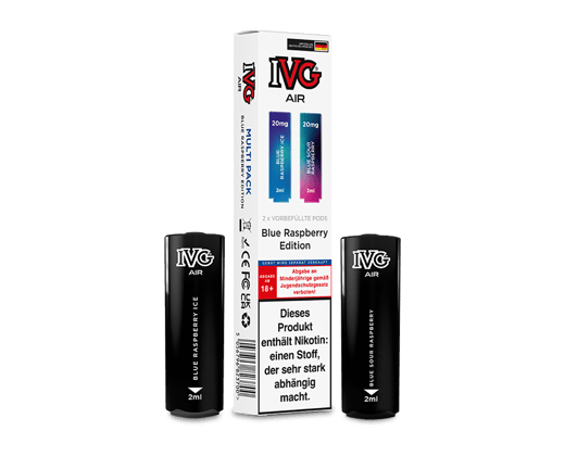 IVG - AIR Pod Blue Raspberry Edition 20 mg/ml (2 Stück pro Packung)