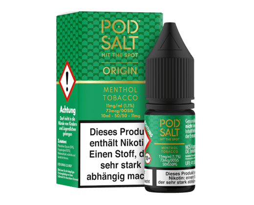 Pod Salt Origin - Menthol Tobacco - Nikotinsalz Liquid 11 mg/ml