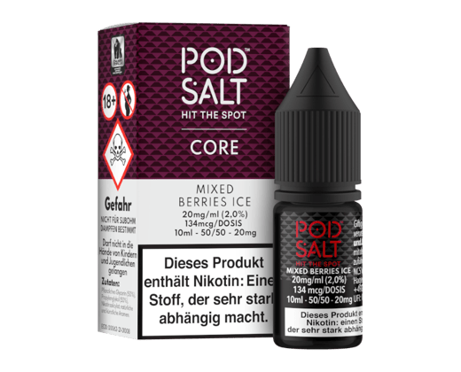 Pod Salt Core - Mixed Berries Ice - Nikotinsalz Liquid 20 mg/ml