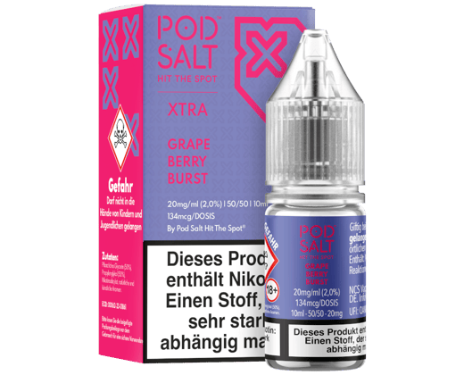 Pod Salt X - Grape Berry Burst - Nikotinsalz Liquid 20 mg/ml