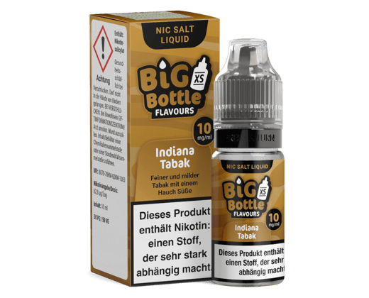 Big Bottle - Indiana Tabak - Nikotinsalz Liquid 10 mg/ml