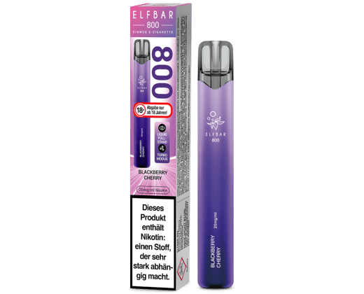 Elfbar 800 Einweg E-Zigarette - Blackberry Cherry 20 mg/ml