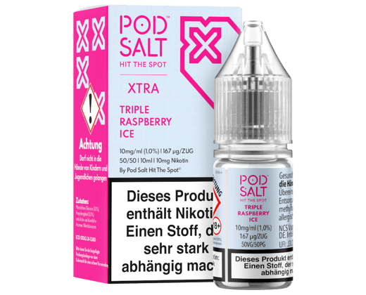 Pod Salt X - Triple Raspberry Ice - Nikotinsalz Liquid 10 mg/ml