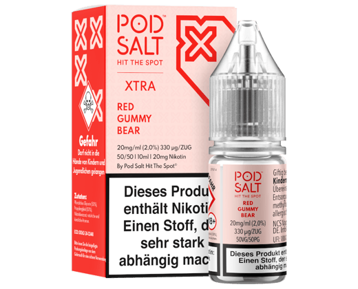 Pod Salt X - Red Gummy Bear - Nikotinsalz Liquid 20 mg/ml