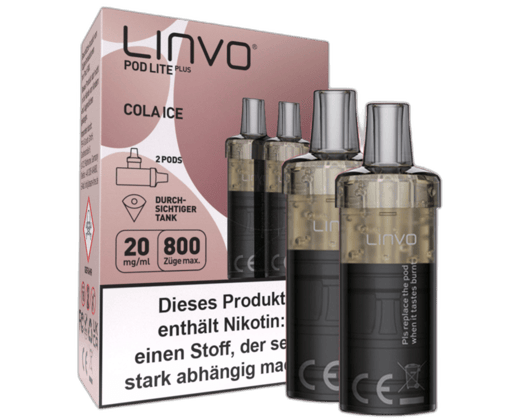 Linvo - Pod Lite Plus Cartridge Cola Ice 20 mg/ml (2 Stück pro Packung)