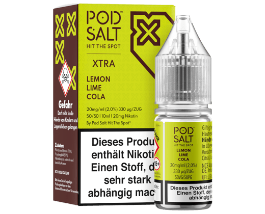 Pod Salt X - Lemon Lime Cola - Nikotinsalz Liquid 20 mg/ml