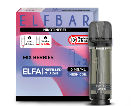 Elfbar - Elfa Pod Mix Berries 0 mg/ml (2 Stück pro Packung)