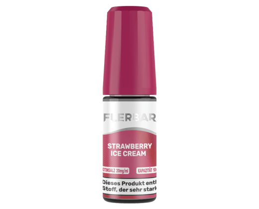 Flerbar Liquid - Strawberry Ice Cream - Nikotinsalz Liquid 20 mg/ml
