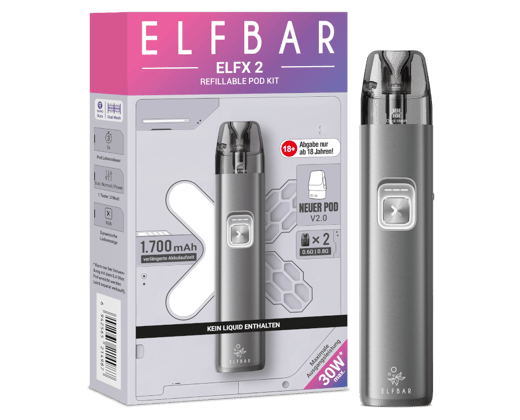 Elfbar - Elfx 2 E-Zigaretten Set Space Grey