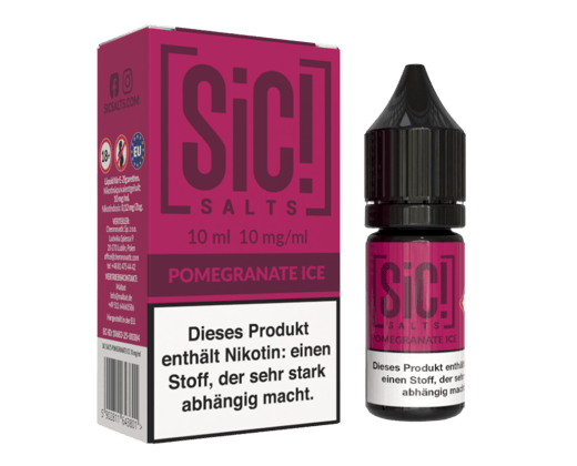 SiC! Salts - Pomegranate Ice - Nikotinsalz Liquid 10 mg/ml