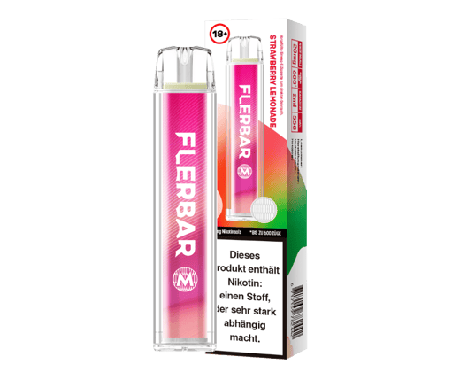 Flerbar - M Einweg E-Zigarette - Strawberry Lemonade 20 mg/ml