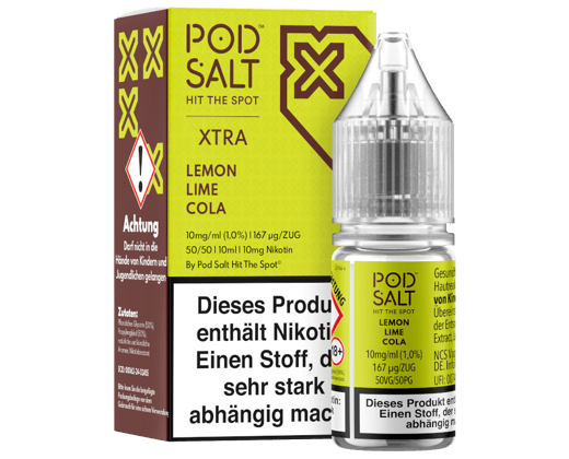 Pod Salt X - Lemon Lime Cola - Nikotinsalz Liquid 10 mg/ml